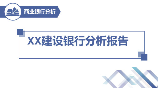 2019XX建设银行分析报告