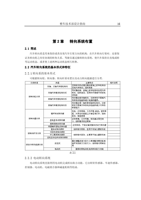 转向系统布置规范.