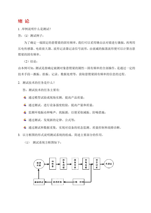 测试技术习题答案(贾民平)