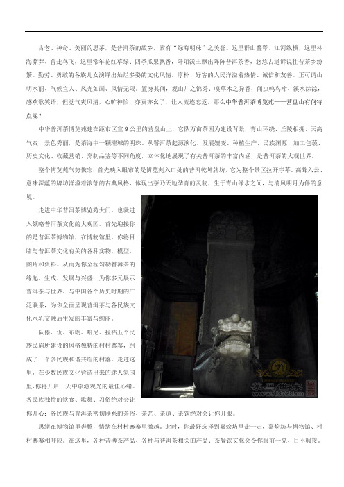 中华普洱茶博览苑——营盘山