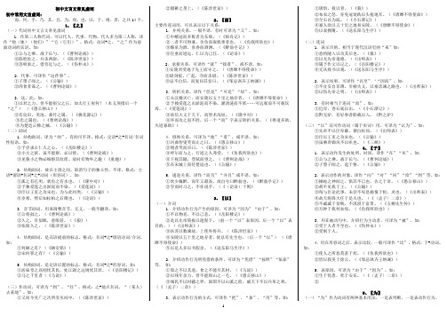 初中常见文言虚词14个