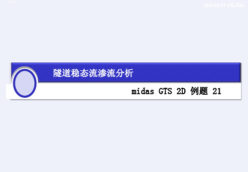 MidasGTS2D隧道稳态流渗流分析讲义[详细]