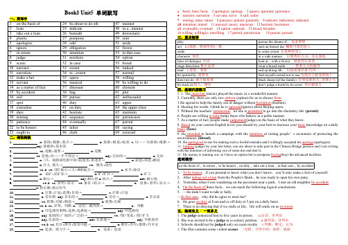 必修三U5TheValueofMoney单词默写(答案版)