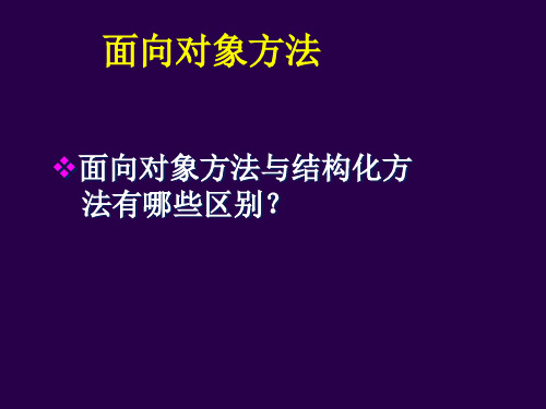 软件工程面向对象技术概述PPT教学课件