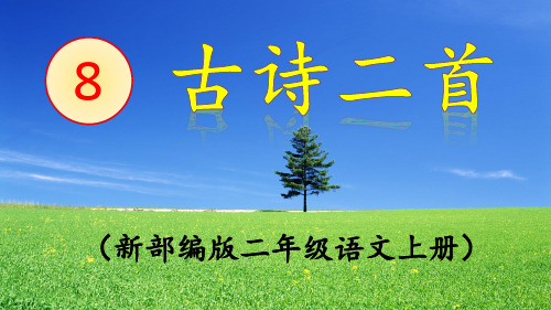 部编版二年级语文上册古诗二首《登鹳雀楼》《望庐山瀑布》PPT课件