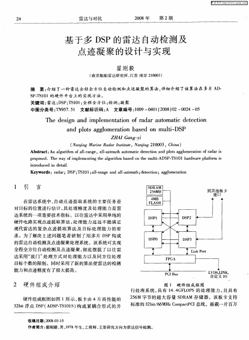 基于多DSP的雷达自动检测及点迹凝聚的设计与实现