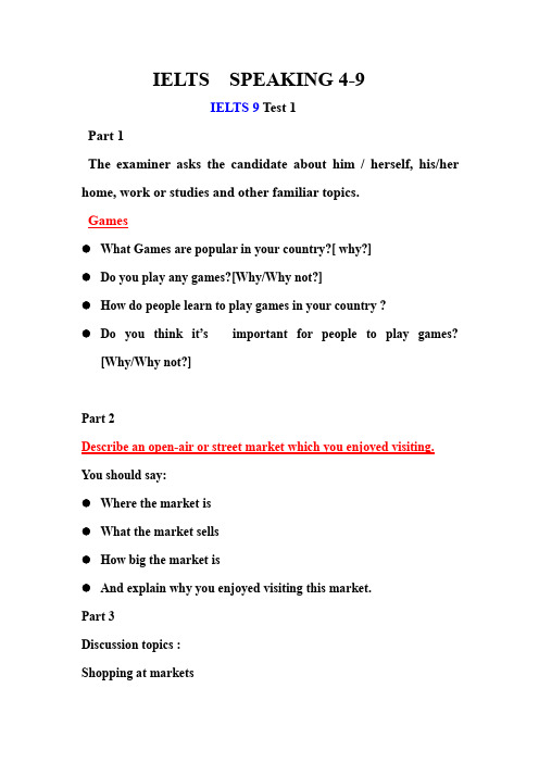 IELTS  SPEAKING 4