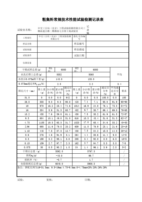 水筛分粗集料自动计算