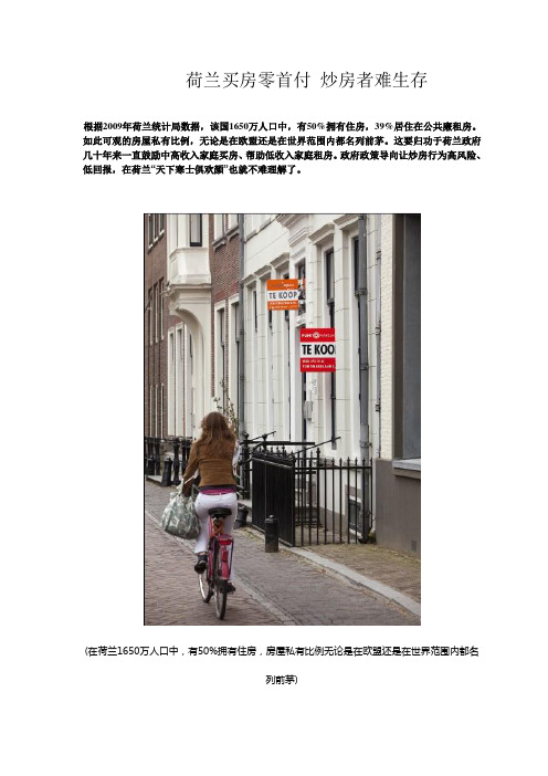 中国可借鉴荷兰房地产的模式 (2)