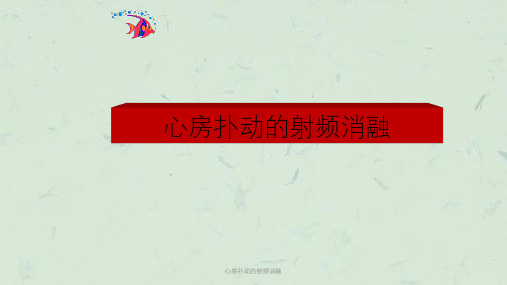 心房扑动的射频消融课件