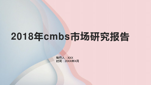 2018年cmbs市场研究报告