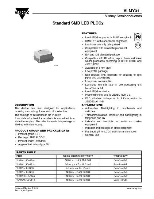 VLMY31J1K2-GS18资料