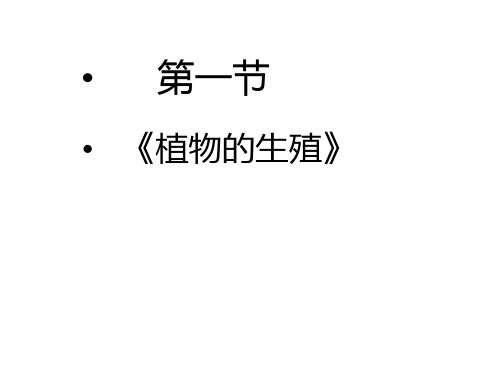 植物的生殖(教学PPT课件)