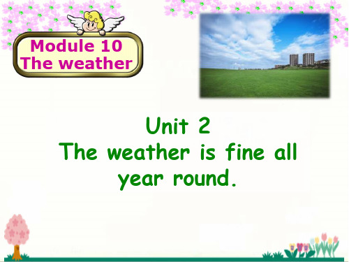 Module10 unit2 The weather is fine 英语八年级上册PPT课件