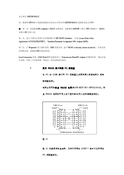 怎么使用MPIDP-RS232OD