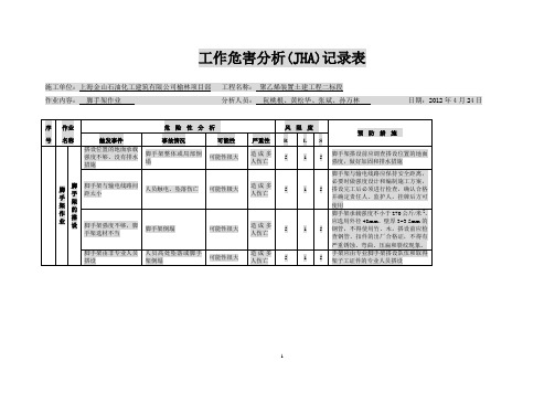 结构工程工作危害分析(JHA)(DOC)