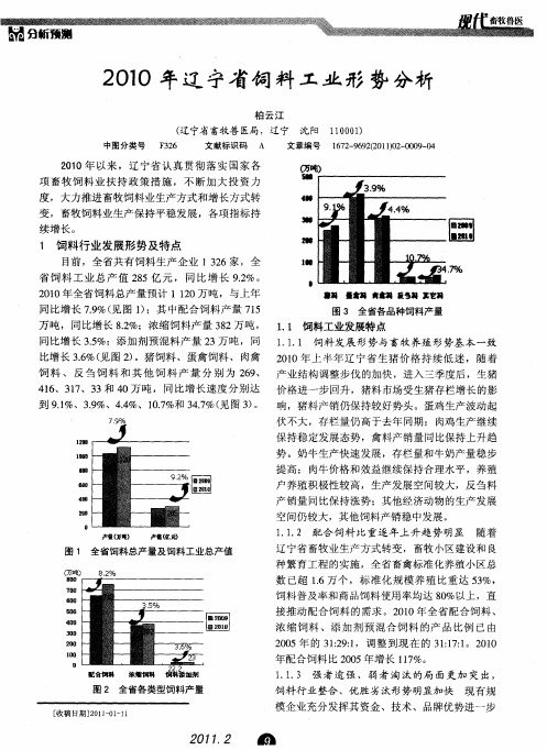 2010年辽宁省饲料工业形势分析