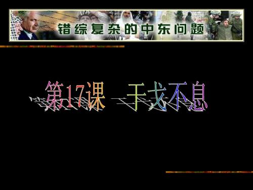 4.2干戈不息 课件2(历史北师大版九年级下册)