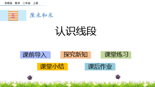 苏教版二年级上册数学《认识线段》厘米和米PPT课件