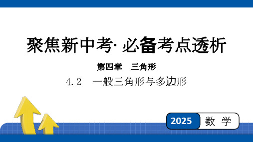 2025年四川省聚焦中考数学必备考点透析-第4章 三角形4.2 一般三角形与多边形