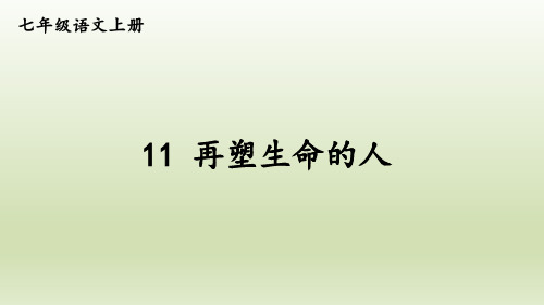 11 再塑生命的人七人语上册教学课件