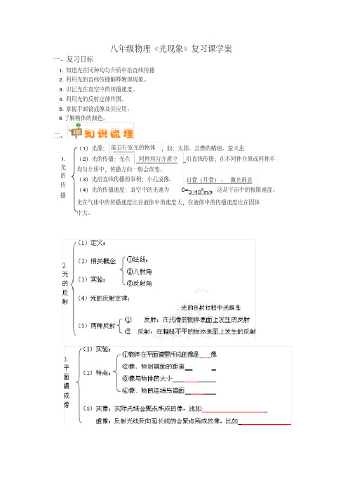 《光现象》复习课学案