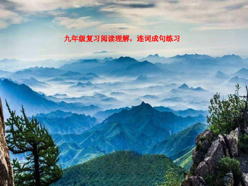 阅读理解,连词成句练习