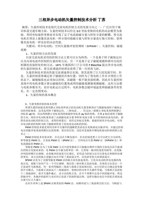 三相异步电动机矢量控制技术分析 丁苏