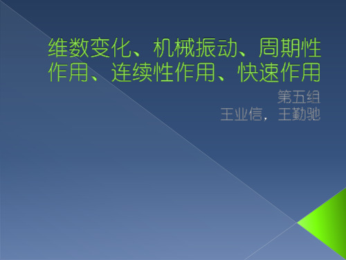 维数变化、机械振动、周期性作用、