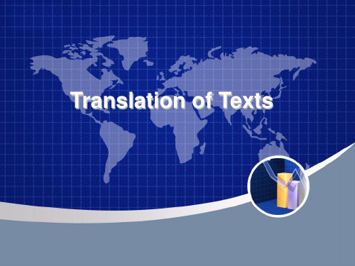 TranslationofTexts1解读