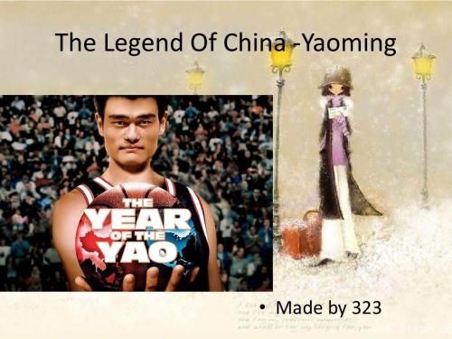 yaoming PPT演示文稿
