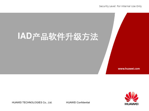 IAD产品软件升级方法