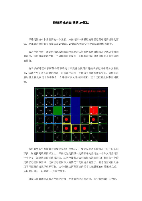 游戏自动寻路A算法