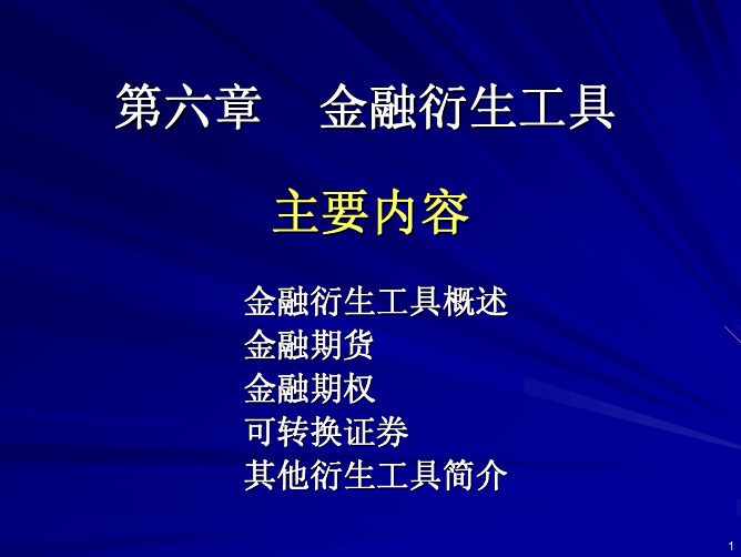 金融衍生工具详述(pdf 40页)