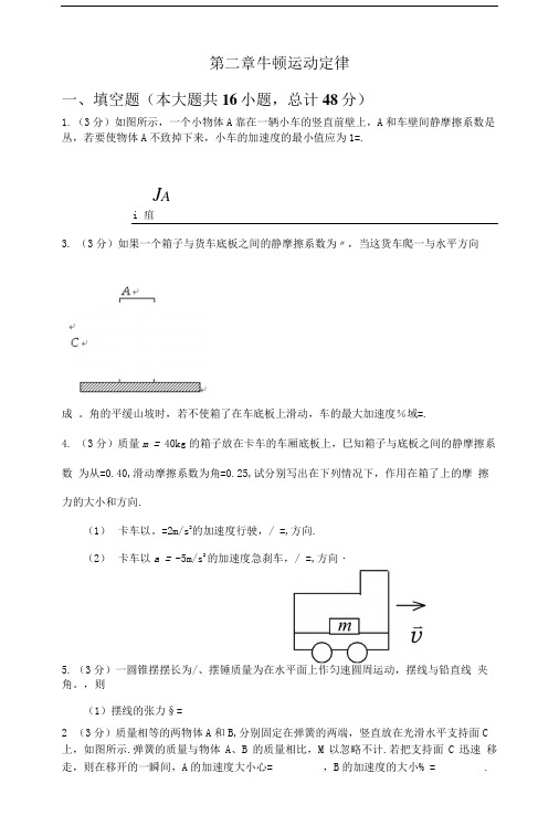 大学物理题库第二章牛顿运动定律.doc