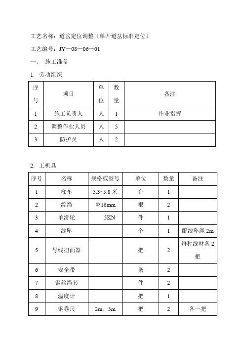 道岔定位调整(单开)(孙立聘)