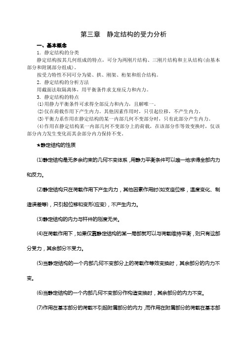 第三章静定结构的受力分析小结(2)