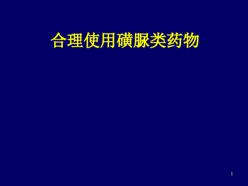 合理使用磺脲类降糖药物-PPT课件