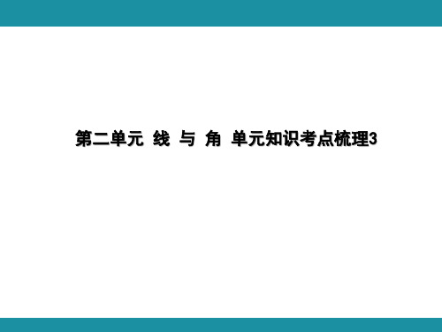 第二单元 线 与 角 单元知识考点梳理3(课件)-2024-2025学年北师大版数学四年级上册