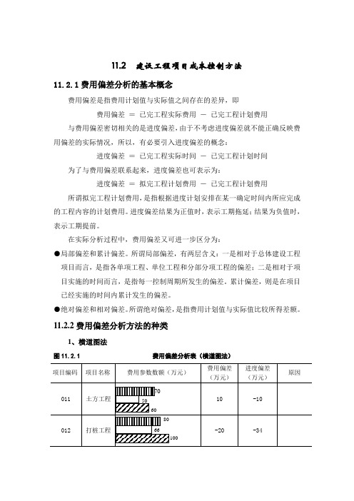 费用偏差分析