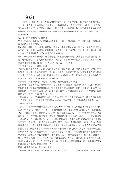 绯红续上(精)