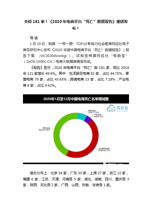 关停181家！《2020年电商平台“死亡”数据报告》重磅发布！