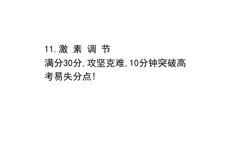 2021版新高考生物一轮山东专用配套课件：高考重点冲关练 11 激素调节