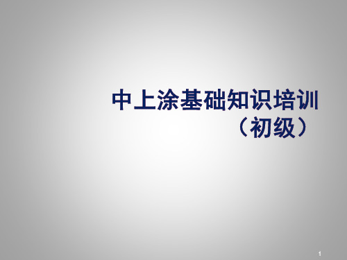 涂料基础知识介绍ppt课件