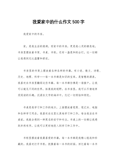 我爱家中的什么作文500字