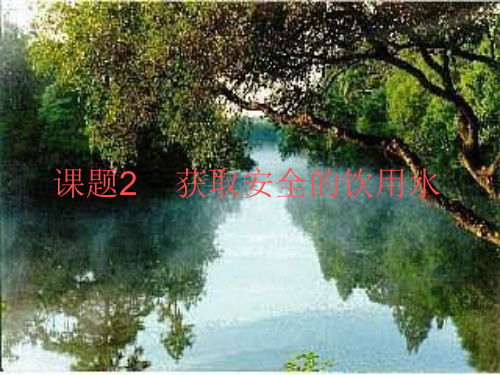 【鲁科版.高中化学】选修1课题2《获取安全的饮用水》ppt课件3