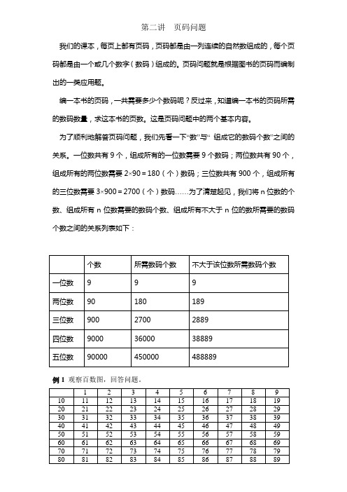 第二讲页码问题(解答)