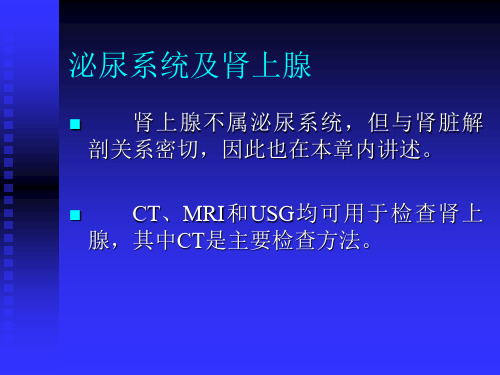 最新：泌尿系统及肾上腺-文档资料