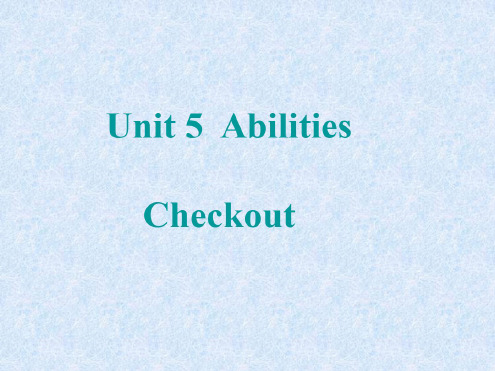 英语：Unit-5-Checkout-课件(译林牛津版七年级下)