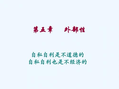 财政学_第五章_外部性